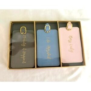 Eccolo Luggage Tag Gift Set (3) Boss Lady I've Arrived Making It Happen - New